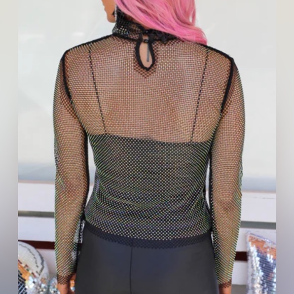 Black Rhinestone Top - Picture 16 of 17